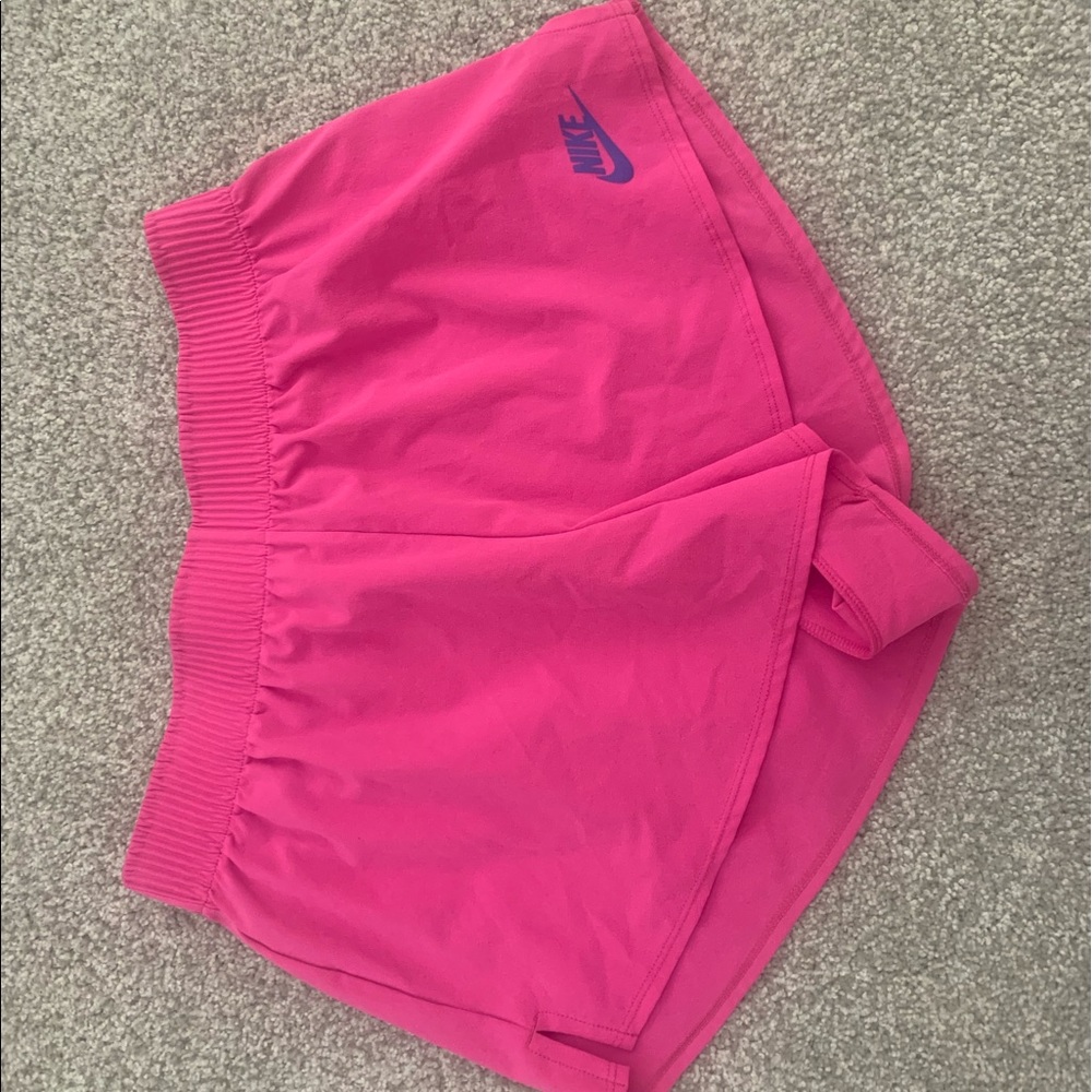 nike dry fit hot pink shorts size small